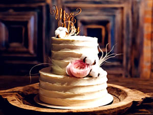 Image of a wedding cake.